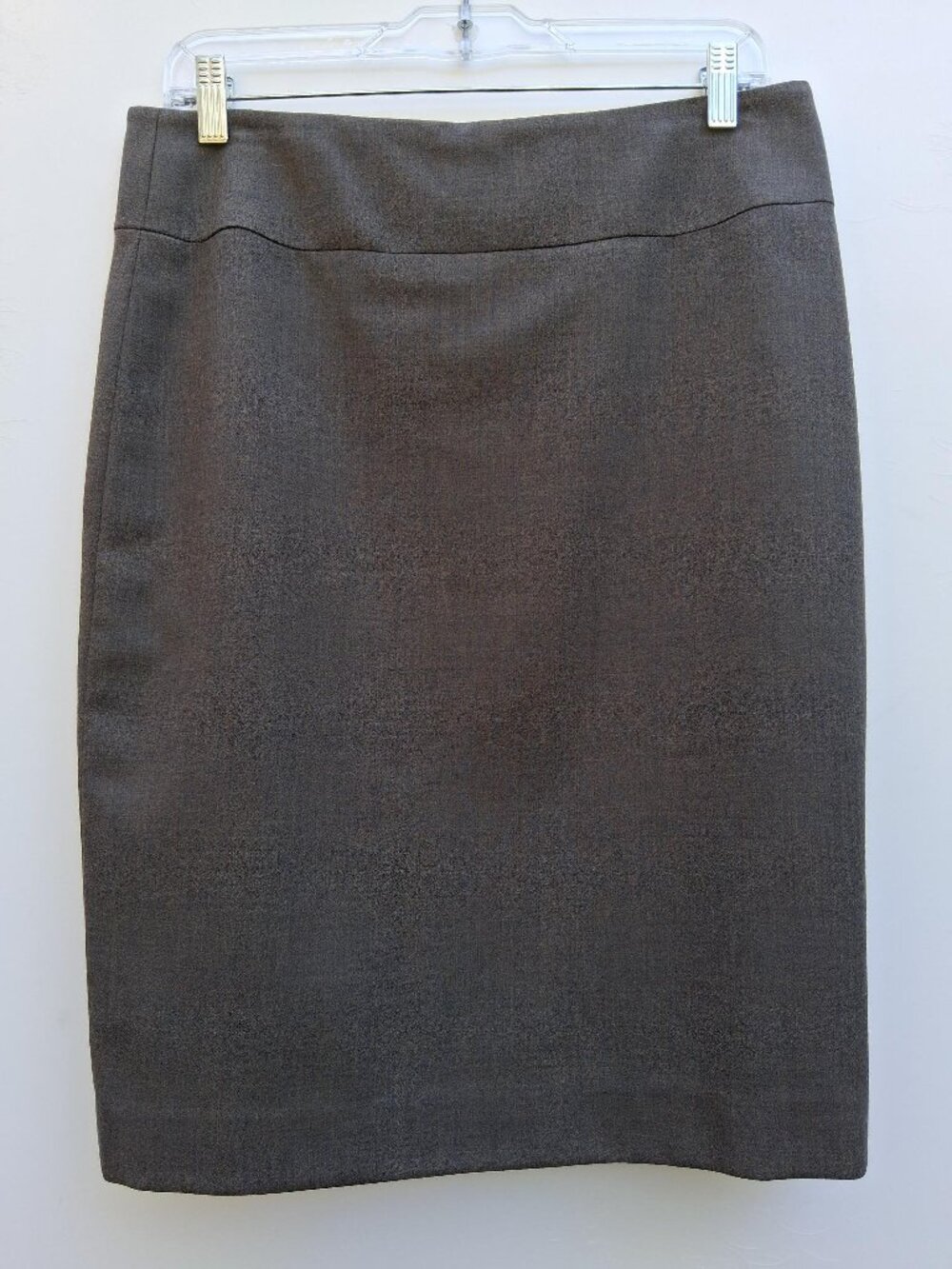 VIVIAN SHYU knee-length wool pencil skirt, gray (size 10)